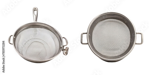 set of sieve isolated on transparent background