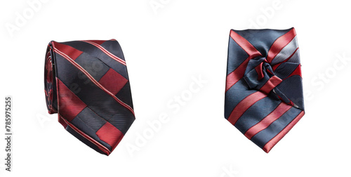 set of tie isolated on transparent background