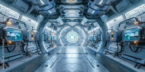 A large, empty space with a lot of windows