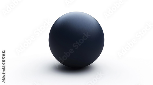 Professional e-business sphere in 3D, deep navy with a matte look on white.