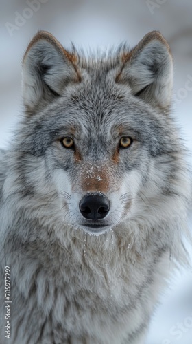 Wallpaper Mural portrait Alaskan tundra wolf in natural environment Torontodigital.ca