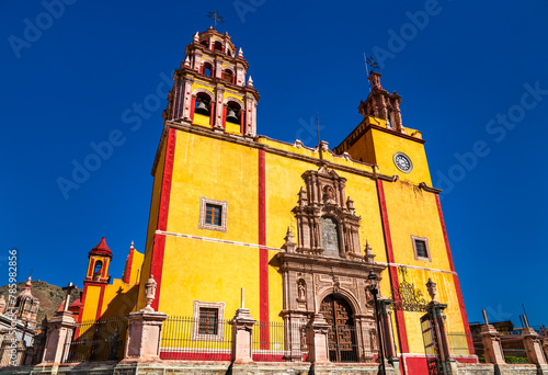 Collegiate Basilica of Our Lady of Guanajuato, UNESCO world heritage in Mexico