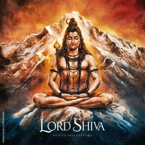 Maha Shivratri, Illustration Of Lord Shiva. Illustration for maha Shivratri. © Abstractartfactory
