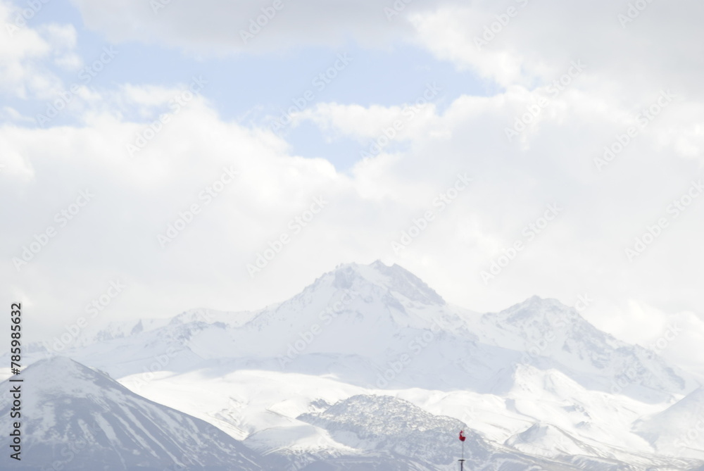 snow covered mountain snow covered mountain