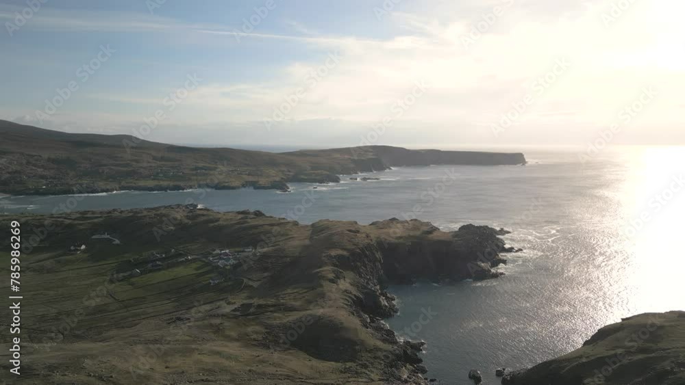 Glencolumbkille Coastline 4K Cinematic Aerial Shot - Co.Donegal - Ireland