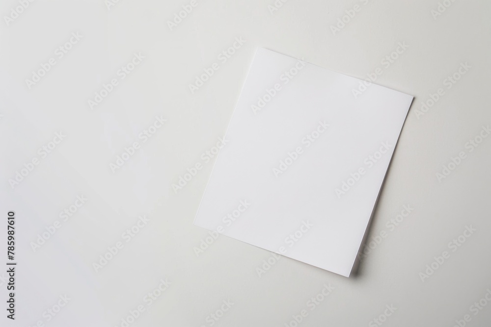 Blank paper mockup created with Generative AI Blank paper mockup created with Generative AI