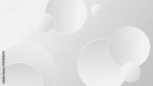 Modern abstract light silver background elegant circle shape design