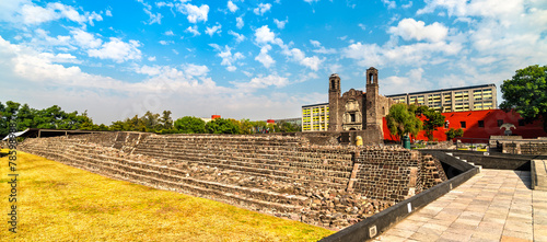 Tlatelolco Archaeological Zone in the Plaza de las Tres Culturas - Mexico City, Mexico photo