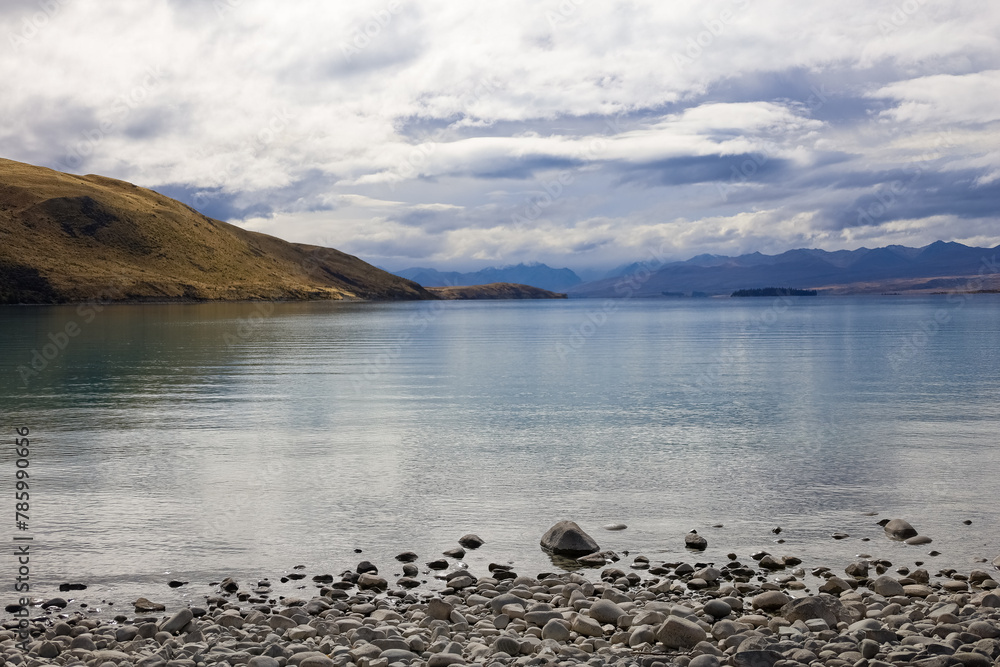 Wunderschöner Ausblick am Lake Tekapo in Neuseeland Wunderschöner Ausblick am Lake Tekapo in Neuseeland