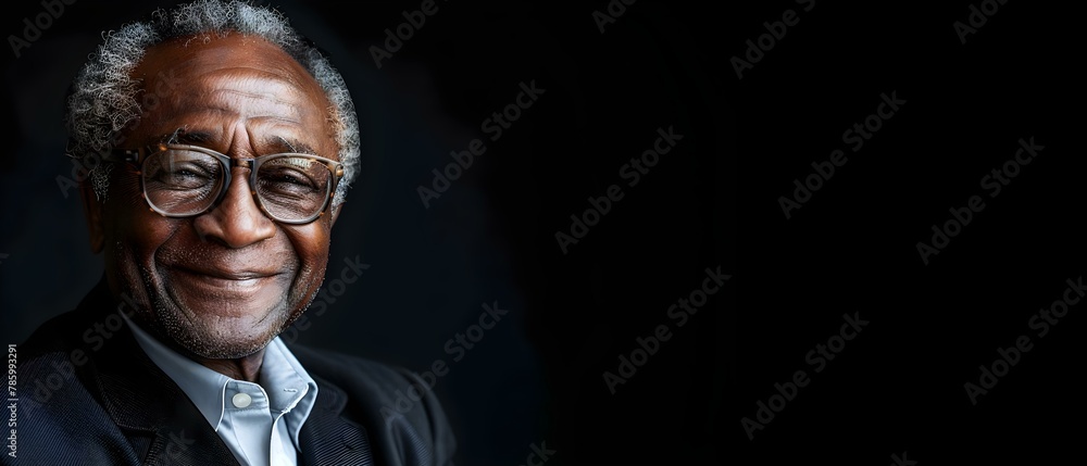 Wise Smile: Gentleman's Portrait with Space. Concept Portrait Photography, Lifestyle Photoshoot, Gentleman Style, Joyful Expression, Outdoor Setting Wise Smile: Gentleman's Portrait with Space. Concept Portrait Photography, Lifestyle Photoshoot, Gentleman Style, Joyful Expression, Outdoor Setting