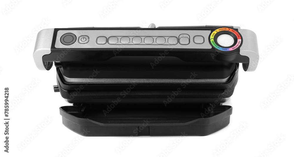 Electric grill isolated on white. Cooking appliance Electric grill isolated on white. Cooking appliance