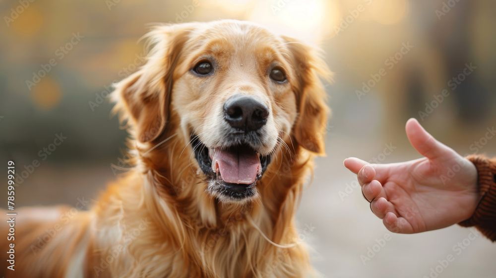 Golden retriever portrait