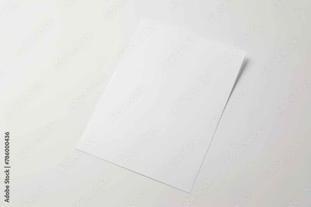 Blank paper mockup created with Generative AI Blank paper mockup created with Generative AI