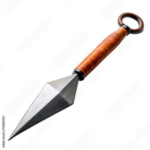 A knife with a wooden handle that sayswoodon it png