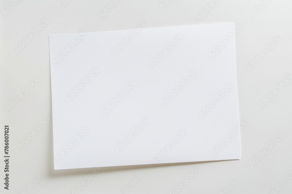 Blank paper mockup created with Generative AI Blank paper mockup created with Generative AI