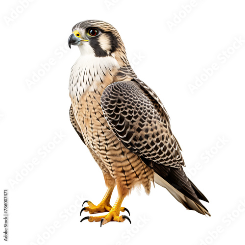 a bird standing on a white background photo