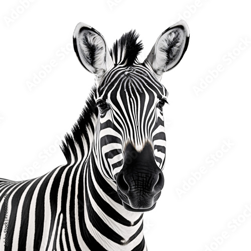 a zebra looking at the camera