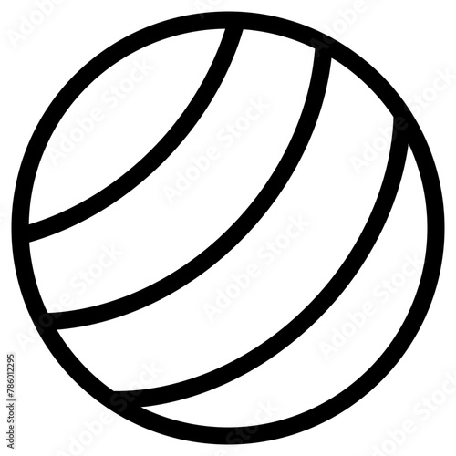 ball icon, simple vector design photo