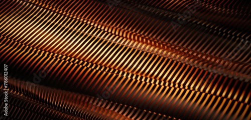 An industrial-inspired carbon fiber texture background in solid copper, conveying strength and durability.