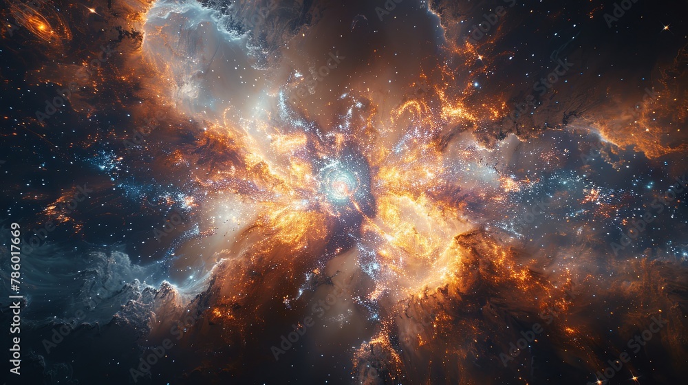 Cosmic Splendor: A Vibrant Nebula