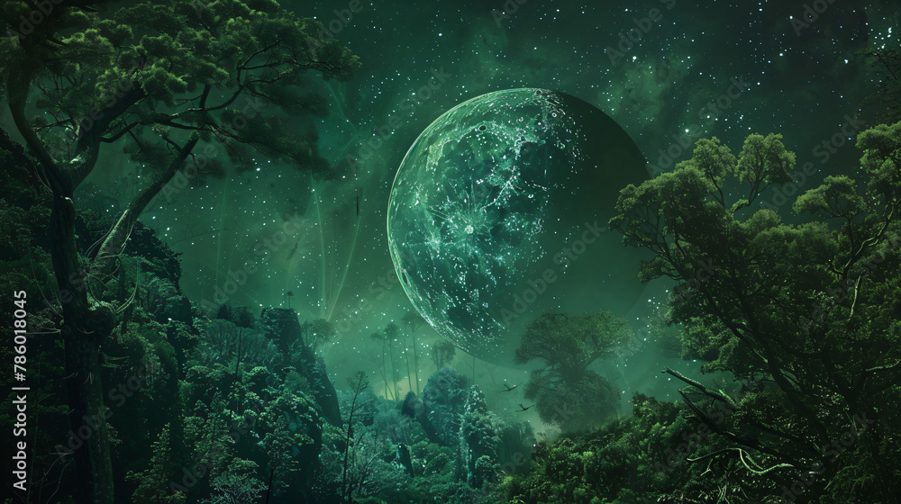 Forest on a fantasy planet