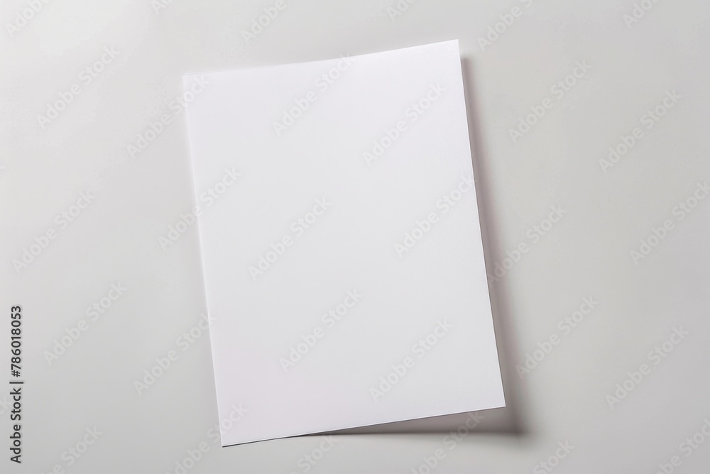 Blank paper mockup created with Generative AI Blank paper mockup created with Generative AI