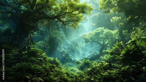 Forest on a fantasy planet