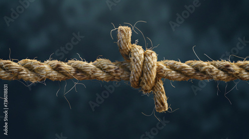 Frayed Rope about to Break