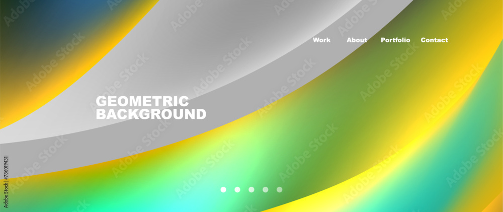 Vibrant geometric background with a colorfulness of yellow, green, and blue gradient. Includes circles and patterns. Suitable for graphics and macro photography projects Vibrant geometric background with a colorfulness of yellow, green, and blue gradient. Includes circles and patterns. Suitable for graphics and macro photography projects
