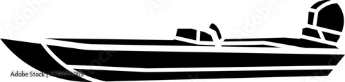Obraz na płótnie Jon Boat Illustration