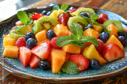 fruit salad in a bowl