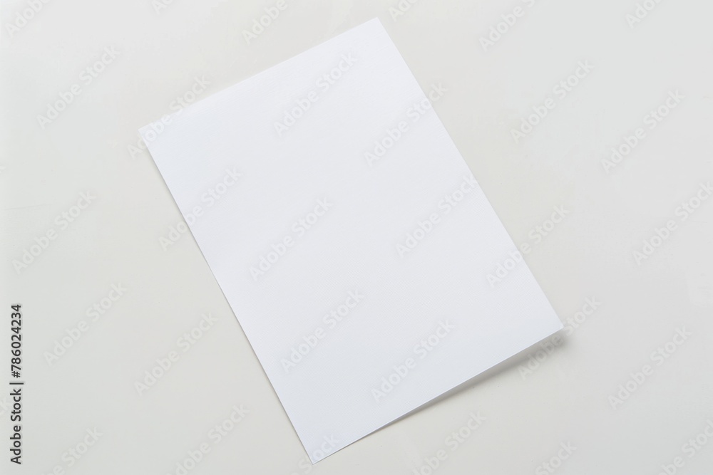 Blank paper mockup created with Generative AI Blank paper mockup created with Generative AI