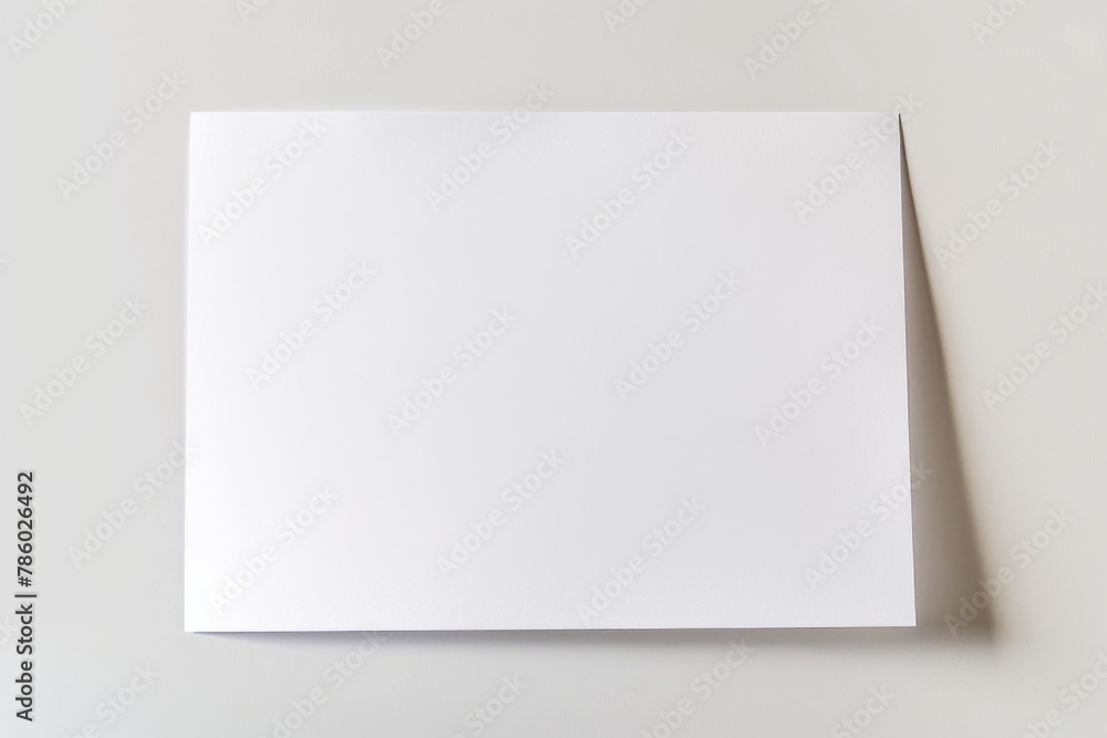 Blank paper mockup created with Generative AI Blank paper mockup created with Generative AI