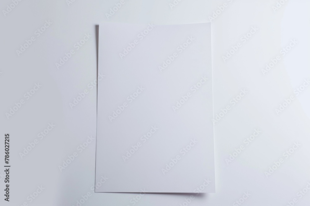 Blank paper mockup created with Generative AI Blank paper mockup created with Generative AI