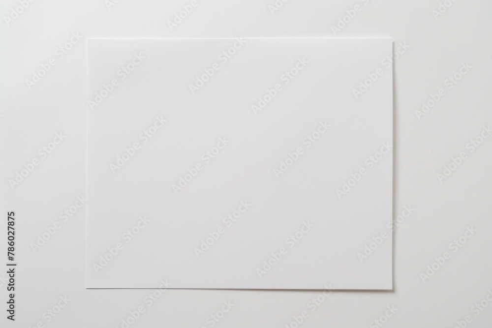 Blank paper mockup created with Generative AI Blank paper mockup created with Generative AI