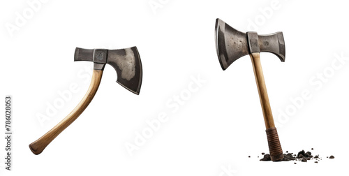 set of ax isolated on transparent background photo