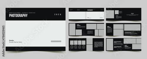 modern photography landscape portfolio layout design for photo collection portfolio brochure 