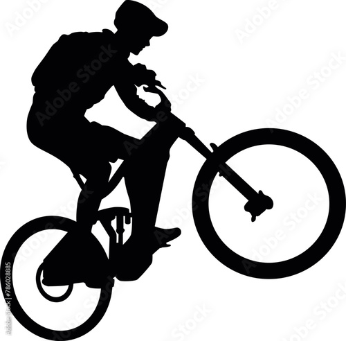 Mountain Bike SVG Cut File for Cricut and Silhouette, EPS Vector, PNG , JPEG , Zip Folder