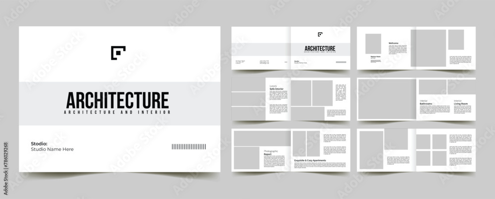 architecture interior landscape portfolio layout template or catalog portfolio brochure design architecture interior landscape portfolio layout template or catalog portfolio brochure design