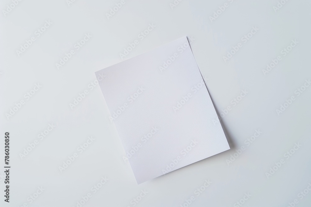 Blank paper mockup created with Generative AI Blank paper mockup created with Generative AI