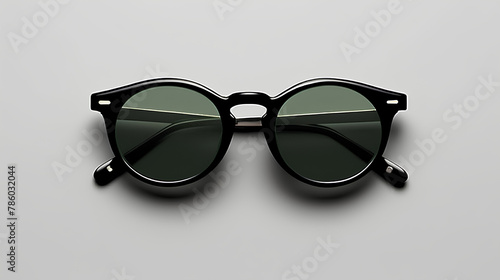 A studio shot of sunglasses. Summer concept.