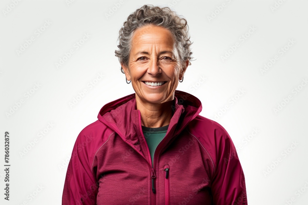 Joyful Matriarch in Crimson Elegance Joyful Matriarch in Crimson Elegance