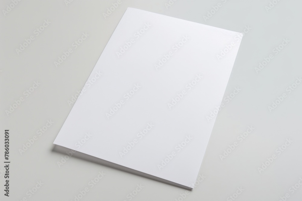 Blank paper mockup created with Generative AI Blank paper mockup created with Generative AI