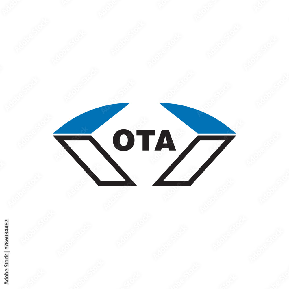 OTA letter logo design on white background. OTA logo. OTA creative initials letter Monogram logo icon concept. OTA letter design OTA letter logo design on white background. OTA logo. OTA creative initials letter Monogram logo icon concept. OTA letter design
