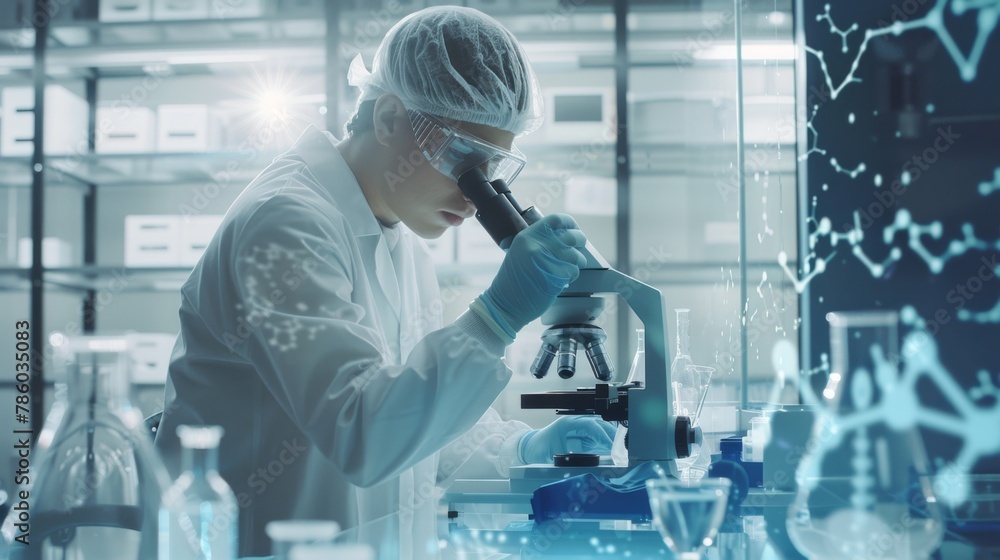 Scientist Working in Modern Laboratory Scientist Working in Modern Laboratory