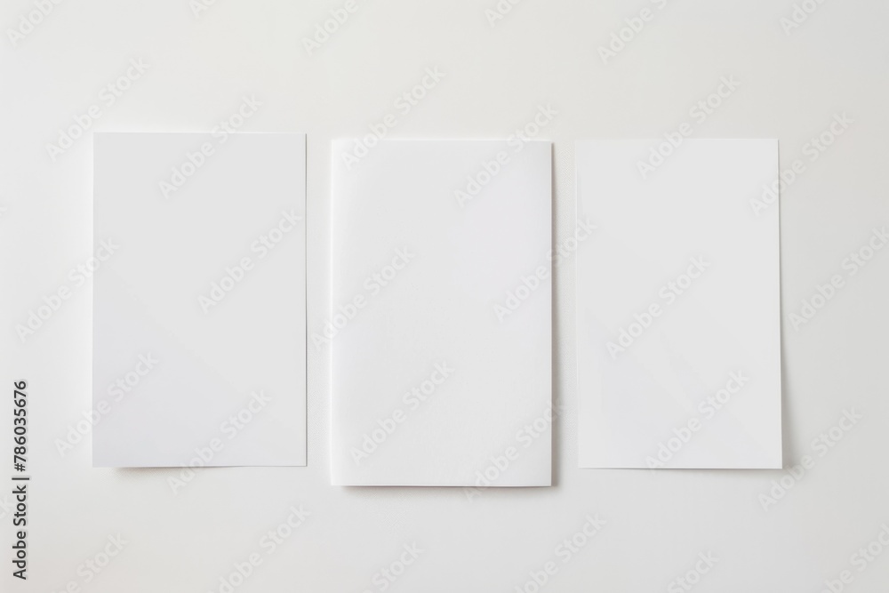 Blank paper mockup created with Generative AI Blank paper mockup created with Generative AI