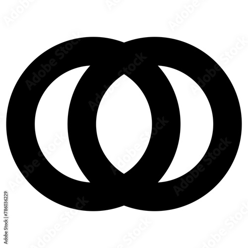 ring icon, simple vector design
