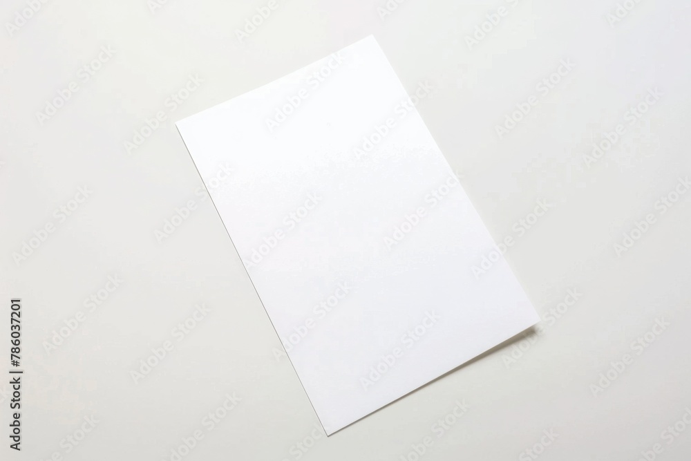 Blank paper mockup created with Generative AI Blank paper mockup created with Generative AI