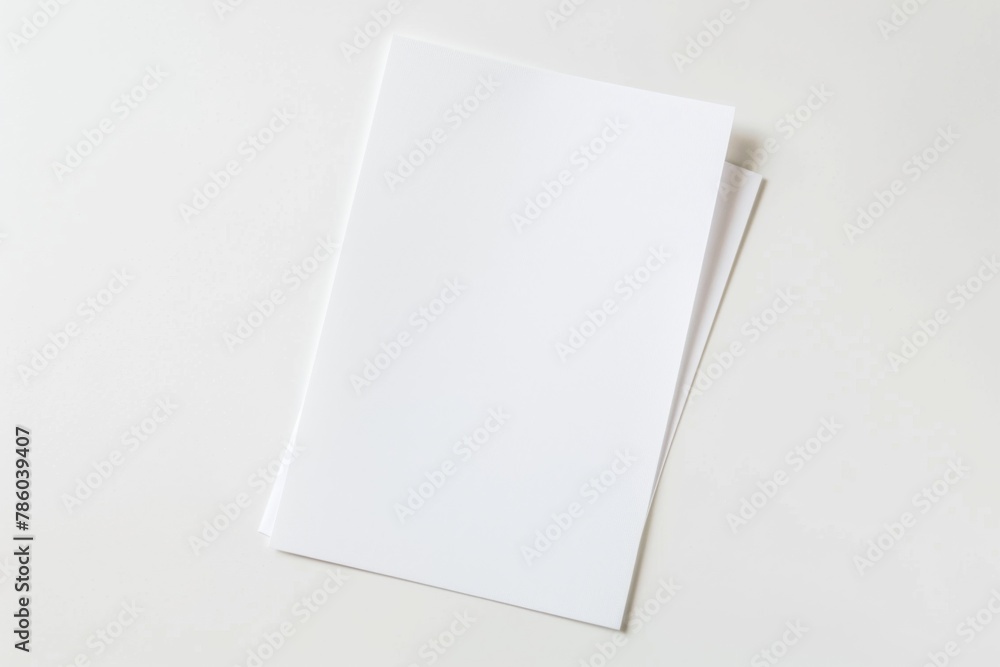 Blank paper mockup created with Generative AI Blank paper mockup created with Generative AI
