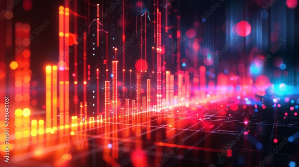 The image conveys a futuristic city made of glowing digital lines,illustrating the concept of technology and innovation The image conveys a futuristic city made of glowing digital lines,illustrating the concept of technology and innovation